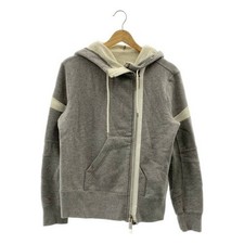 sacai 2020SS  Sweat Jersey Hoodie / Double Logo Zip Sweat Hoodie  1  Gray 