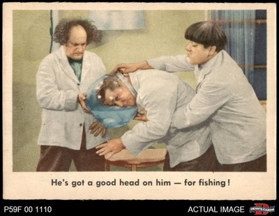 1959 Fleer Three Stooges #92 He's Got Good Head on Him  7 - NM