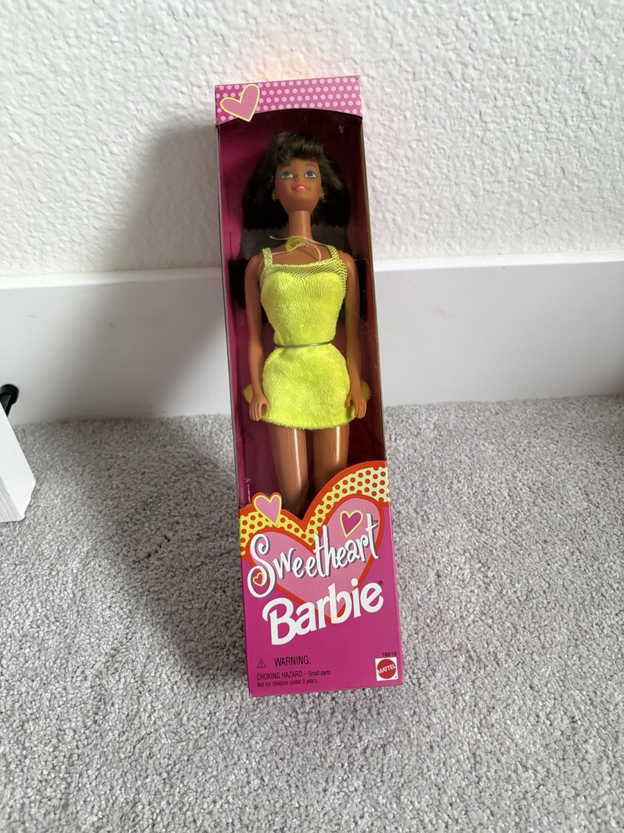 ファンデーション Barbie NRFB 1997 Mattel Sweetheart Barbie #18610 Brunette Barbie Doll | eBay