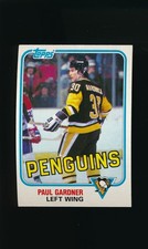 1981-82 Topps #E113 Paul Gardner * Left Wing * Pittsburgh Penguins * NM/NM-MT *