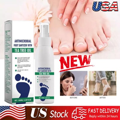100ml Foot Sanitizer Spray with Tea Tree Oil, Tea Tree Oil Foot Spray 2025 New
