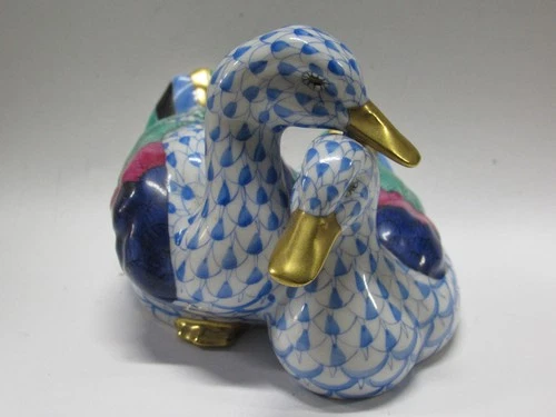 Hereno Hungary Handpainted Duck Sculpture