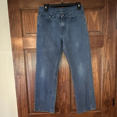 Calvin Klein Jeans Women's Blue Medium Wash Slim Straight Jeans 5-Pocket Logo