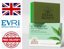 Scrub Soap with Salicylic Acid & Neem – Exfoliating Body & Face Soap Pack Of 3 