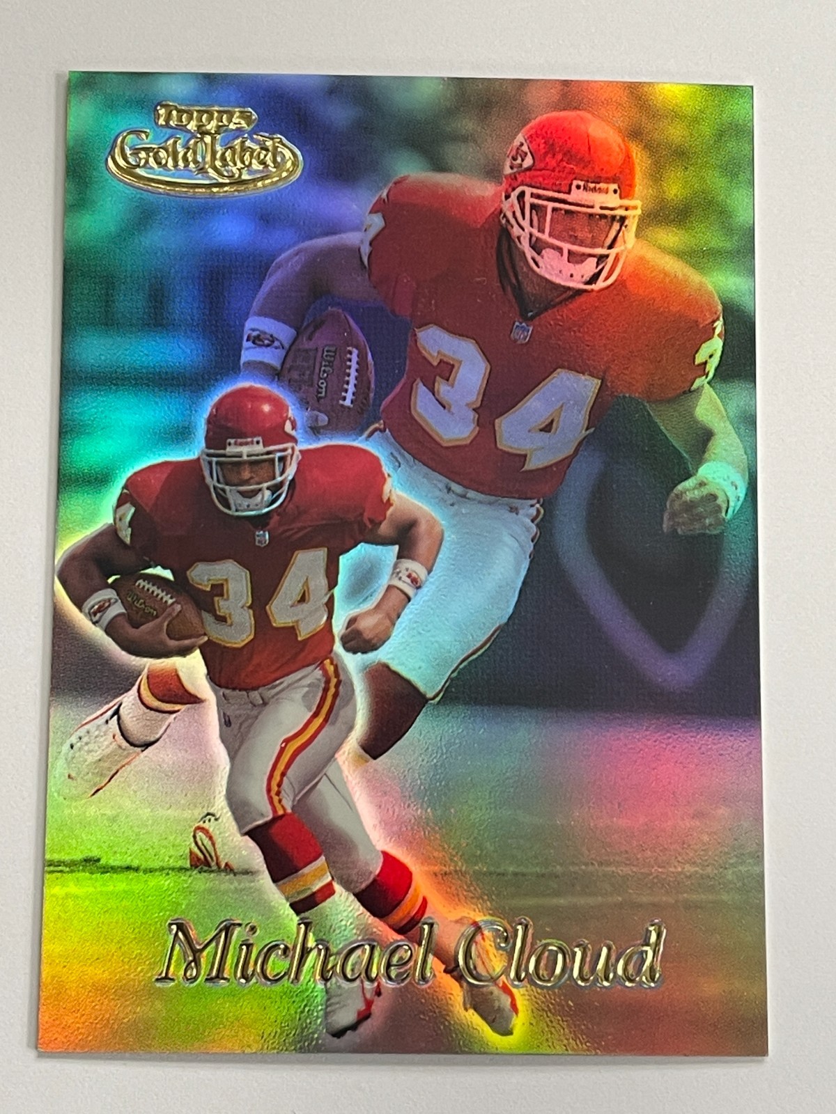 1999 Topps Gold Label Chiefs Michael Cloud Class 2 Rookie #3