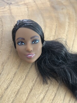 Barbie Doll Head for OOAK Projects Pretty Brunette Barbie Doll Head