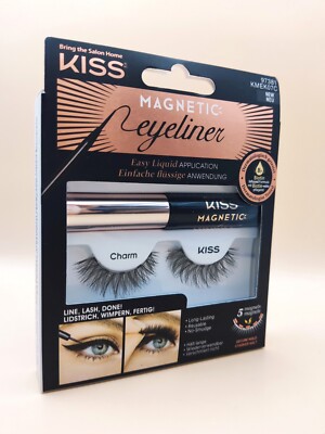 Kiss  Magnetic Eyeliner Lashes  Künstliche Wimpern  Charm  97381 KMEK07C, *NEU*