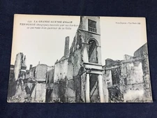 X3-47 VINTAGE MILITARY POST CARD - 1914-17 PARIS FRANCE BATTLE DAMAGE 