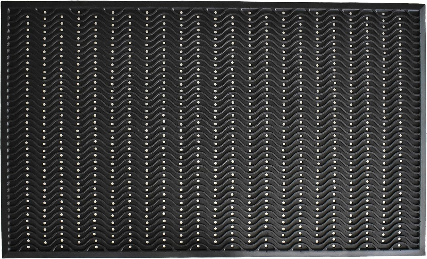 True Step Wave Rubber Doormat 3x5 – Durable and Stylish Entryway Mat