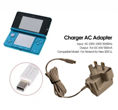 AC Adapter Netzteil Ladegerät UK-Stecker Nintendo 2DS 3DS DSi DSi XL  - Bild 1 von 2