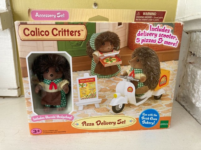sylvanian families pizza delivery set