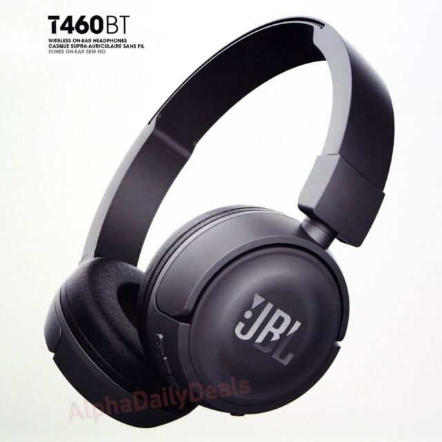 persecution intelligence Contour JBL T460BT Pure Bass Wireless Bluetooth On-ear Headphones Black for sale  online | eBay