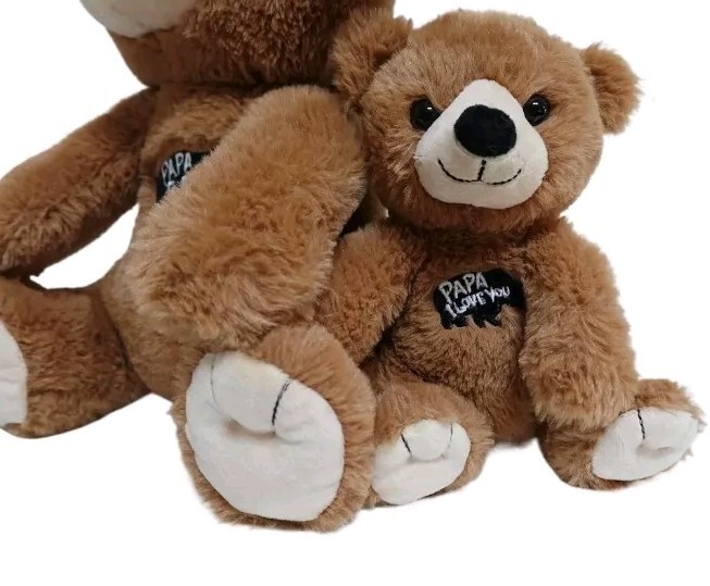 Way To Celebrate Plush Papa Bear & Baby Bear Stuffed Animal Gift
