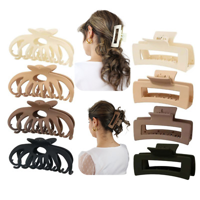 Haarklammer Große Haarklammer Haarspangen Damen claw clip 8-set