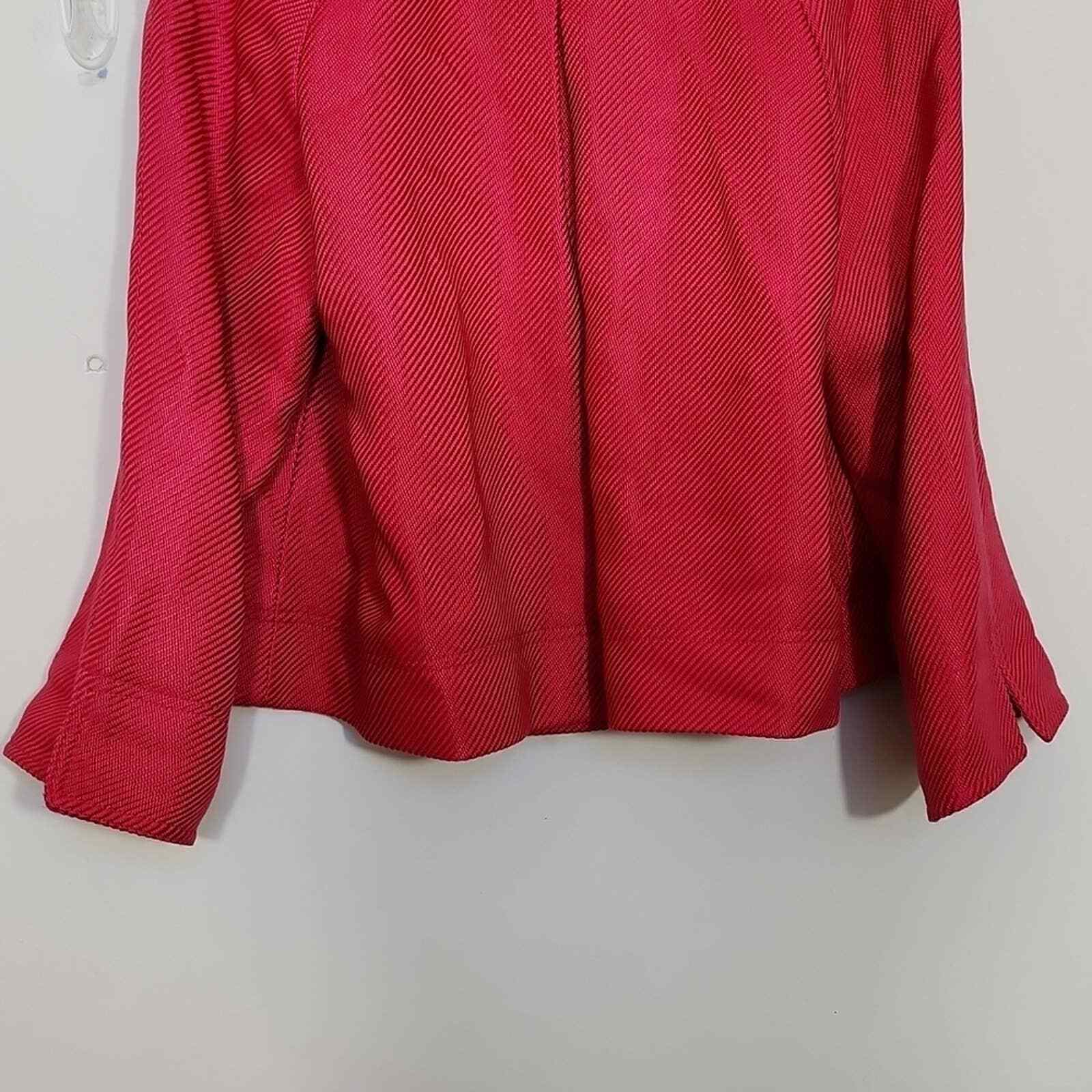 Ellen Tracy Single Button Pink Jacket Blazer Size… - image 6