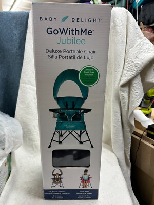 Baby Delight Go With Me Jubilee Gray Baby Toddler Kids Deluxe Portable Chair