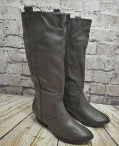taupe mid calf boots