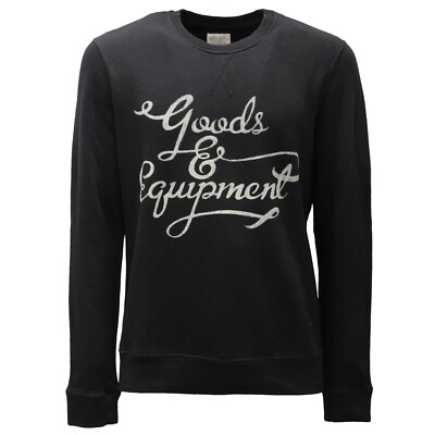 1786AE felpa uomo OBVIOUS BASIC cotton black sweatshirt man