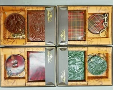 Patricia Nash GIFT set Erica Wallet &Liscia Mirror Leather NEW IN BOX Color Menu