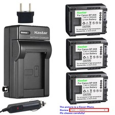 BP-808 CG-800 Battery or AC Charger for Canon VIXIA HG21 HG30 HF10 HF11 HF20