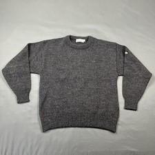 Vintage Gander Mountain High-Trek USA Made Mens Knit Grey Sweater Size Large