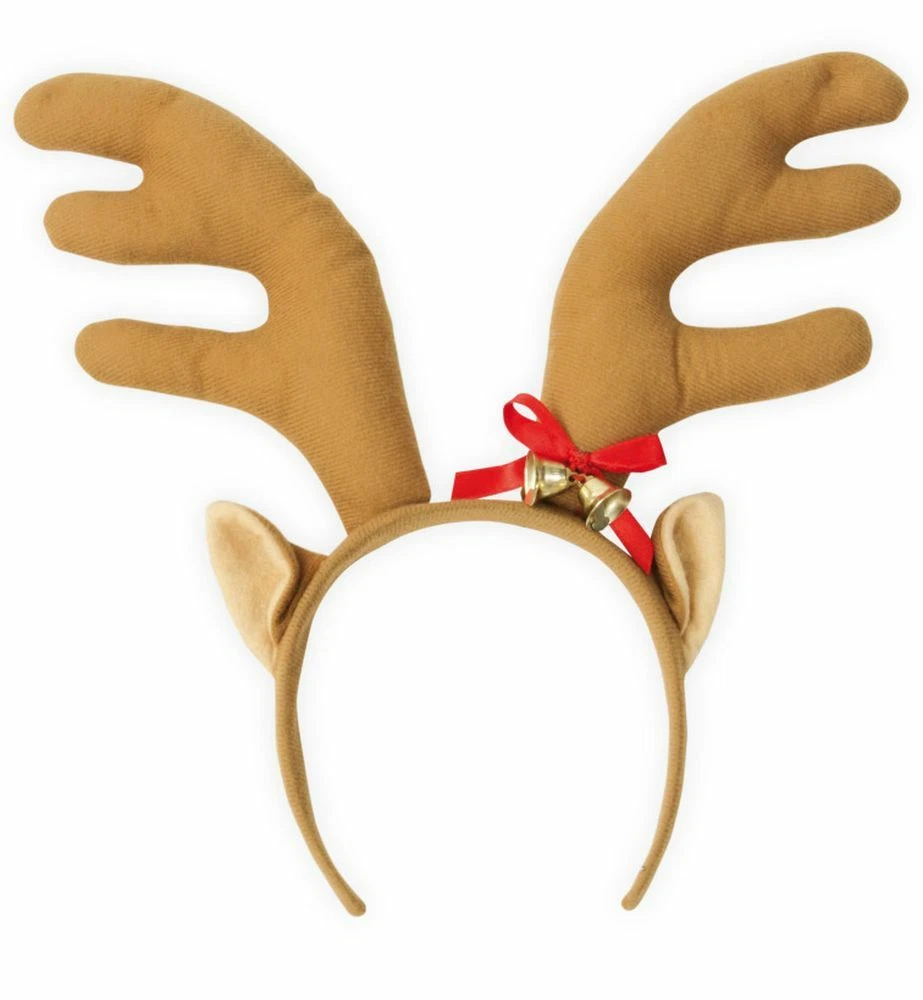 Amosfun 2er-Set Rentier-Geweih-Haarreif – Mit Glöckchen & Federn, Weihnachts-Kopfschmuck Für Kinder & Erwachsene – Ideal Für Partys, Weihnachtsfeiern & Fotos Haarreif Weihnachten