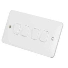 Image of Schneider Lisse 10A 4 Gang 2 Way Switch