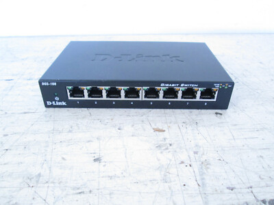D-Link 8 Port Gigabit Unmanaged Ethernet Switch DGS-108 NO POWER CORD