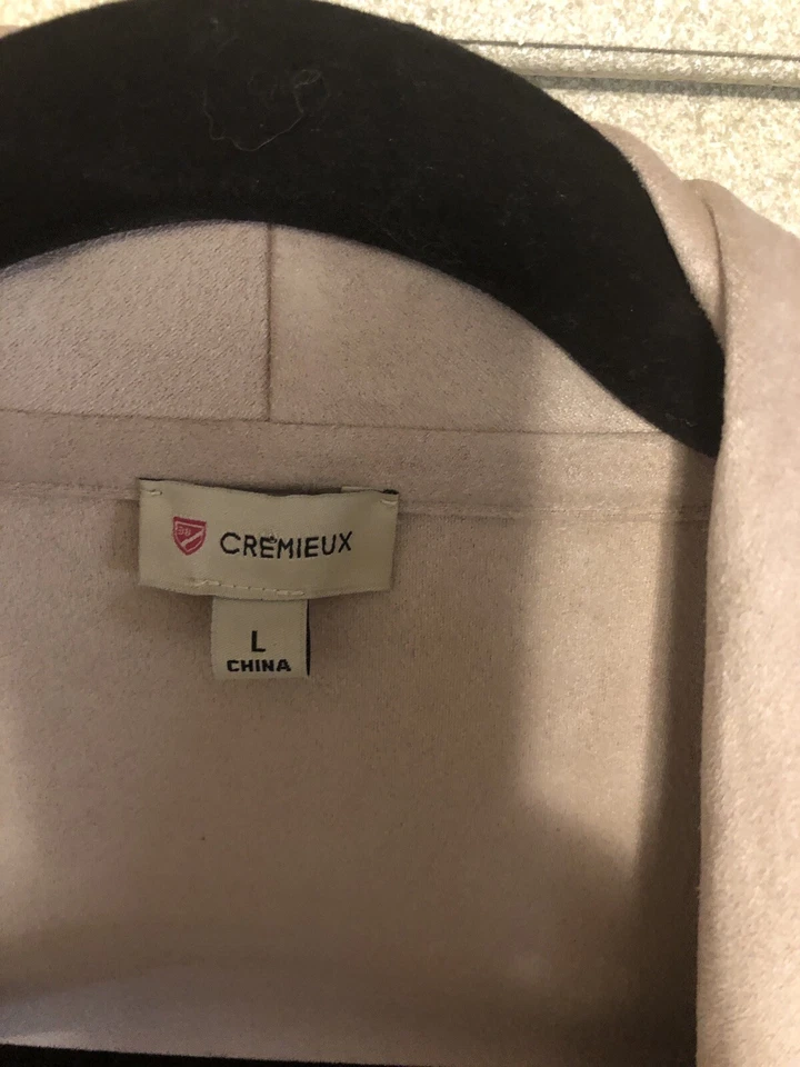 CREMIEUX Blazer Beige Cream Faux Suede Size L - Image 4 of 4