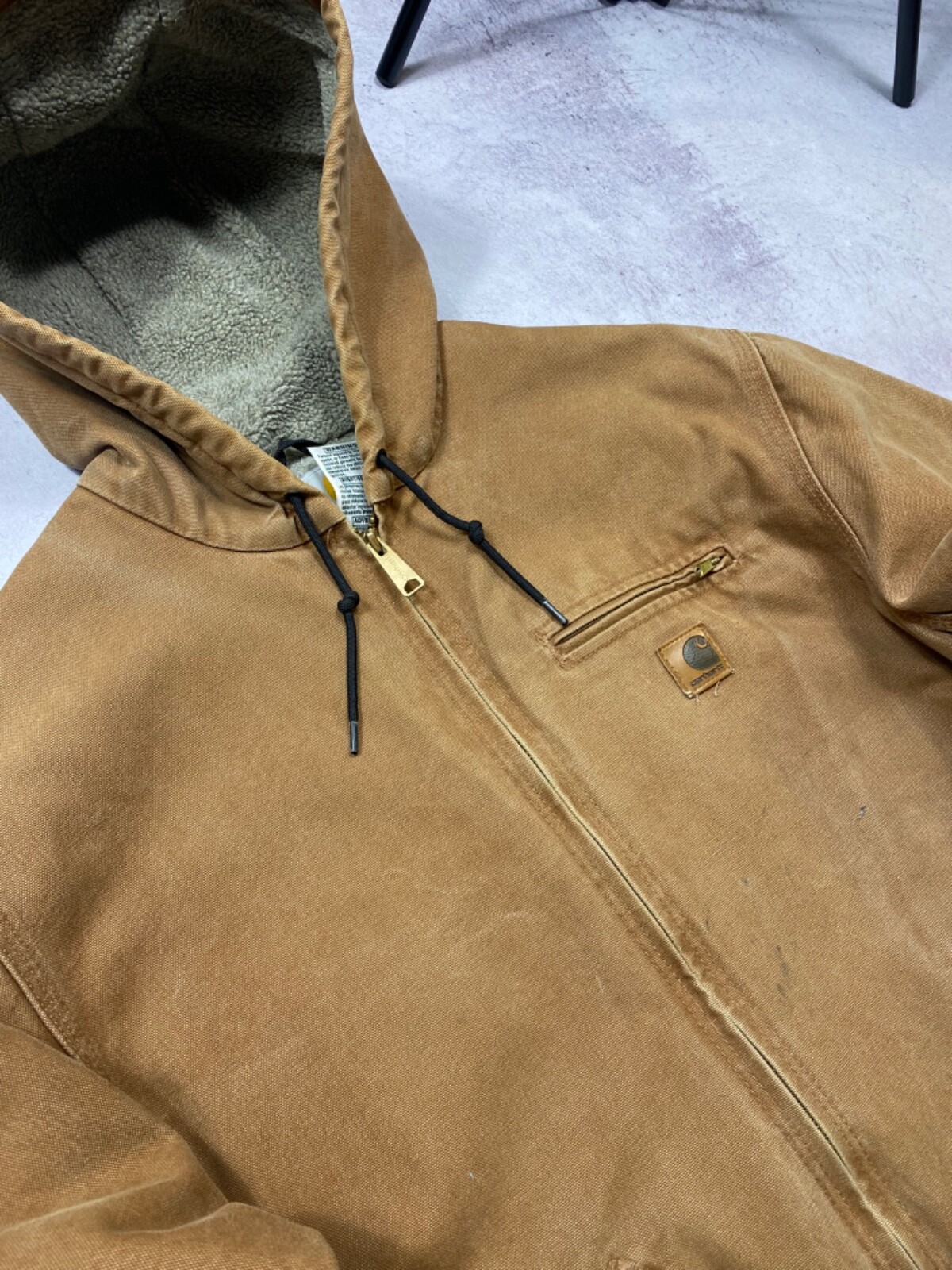 Vintage Carhartt  J141 BRN Detroit Jacket Size XL image 5