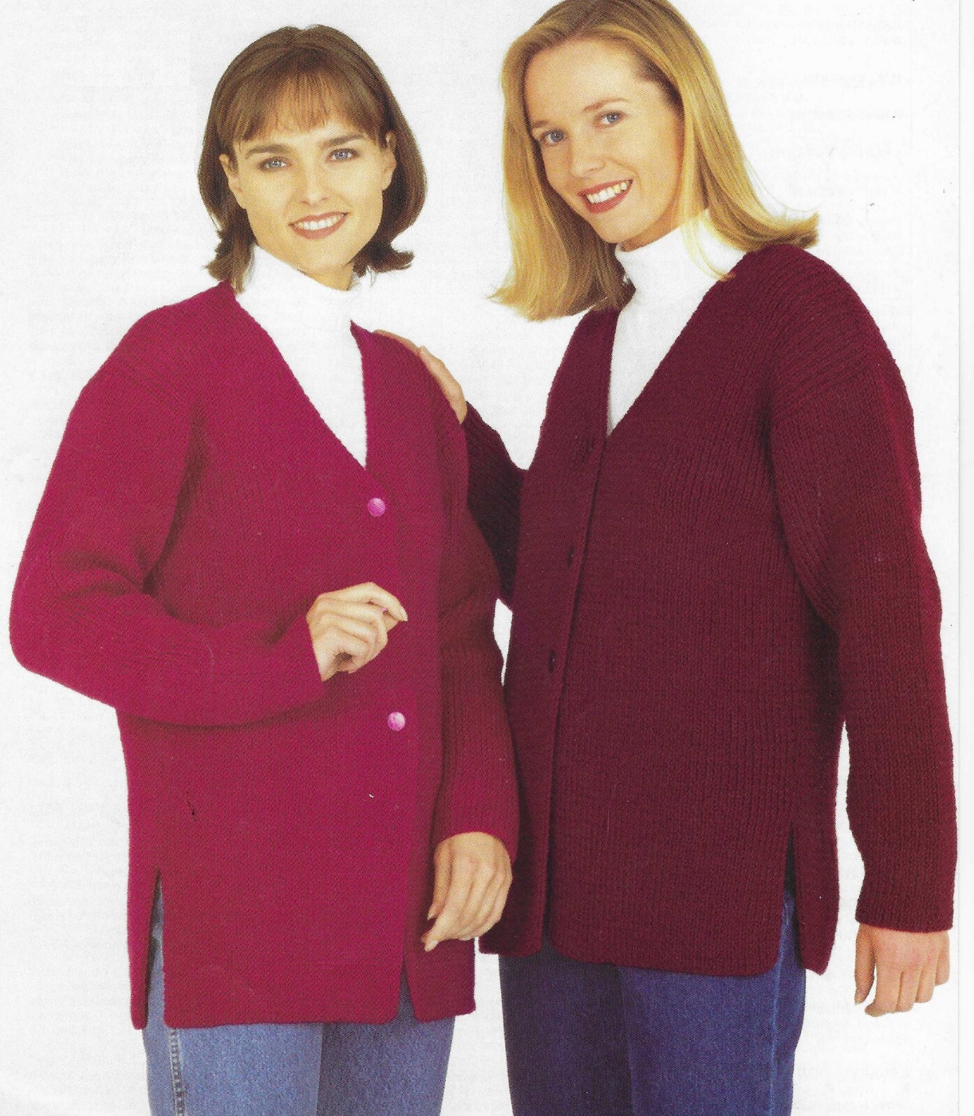 Ladies Ribbed Jacket Knitting Pattern 4ply, DK, Aran, Chunky 32-46"" 1469