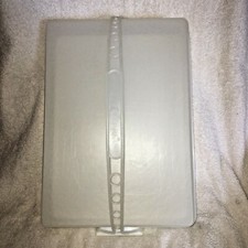 Vintage Tupperware, Rectangle Cake Saver, Sheer White, 3 piece set