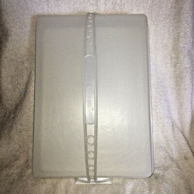 Vintage Tupperware, Rectangle Cake Saver, Sheer White, 3 piece set 
