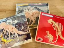3 Dinosaur Wooden Puzzle Kits New In Wrapper
