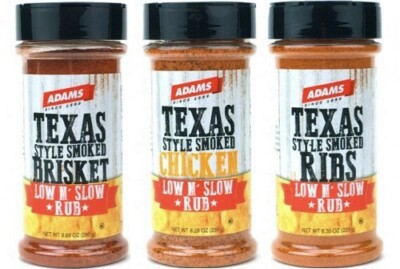 Adams Texas Style Gourmet Seasoning Rubs Set - Brisket, Ribs, & Chicken