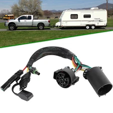 For Nissan Titan Titan XD Trailer Tow Light Bar Wire Harness 7 Way to 4 Pin Plug