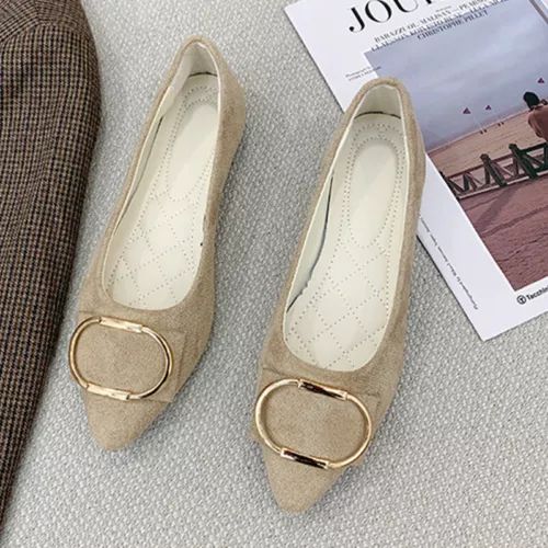 Bequemer modischer eleganter Damenschuh rutschfest flache Schuhe Slipper flache Party - Bild 10 von 75