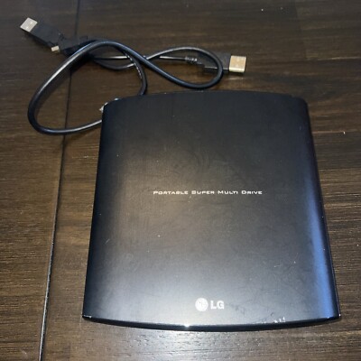 3J LG Portable Super Multi Drive GP08NU6B External Portable With Cable Wrapped