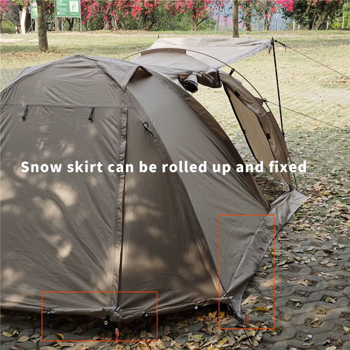 Fireproof Hot Tent 2 Person Waterproof Extend Dome Tent with Stove Jack Skirt - Picture 6 of 24