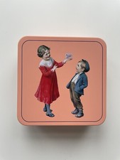 Koralowy różowy Metalowe pudełko Pojemnik Futerał do przechowywania - Biżuteria Prezent Prezentacja Wystawa