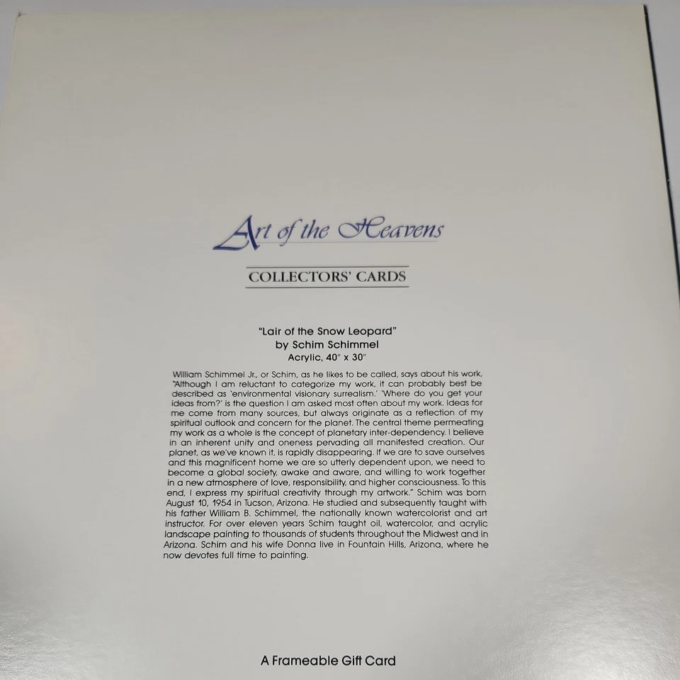 Leanin' Tree Greeting Card 8.5 x 11 Frameable Gift Card Art of the Heavens - Image 3 of 4