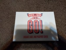 hey ho let's go passport holder and luggage tag set - new in box