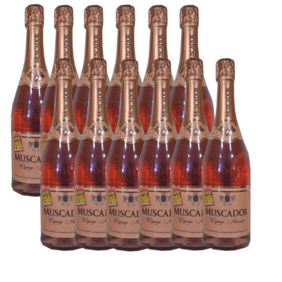 (6,66 /L) 12x0,75 Fl.Sekt, Muscador Cépage Muscat, Doux, Rosé, Sonderpreis!!!