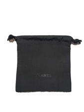 CHANEL Beaute pouch trousse drawstring bag black color VIP gift cosmetic jewelry