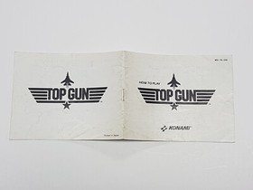 Top Gun Authentic Original NES Nintendo Manual Only *wear