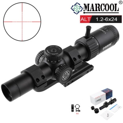 MARCOOL ALT 1.2-6X24 Riflescope Mil Dot Compact Hunting Scopes Optical Sights US