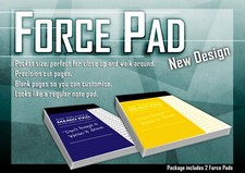 FORCE PAD SET OF TWO BY WARPED MAGIC YELLOW SVENGALI MAGIC TRICKS MIND READING