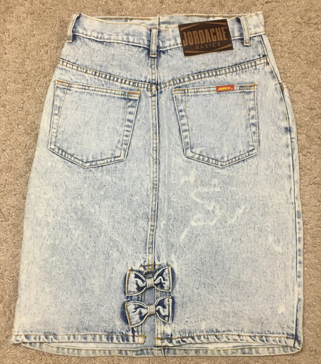 80s top jean skirt