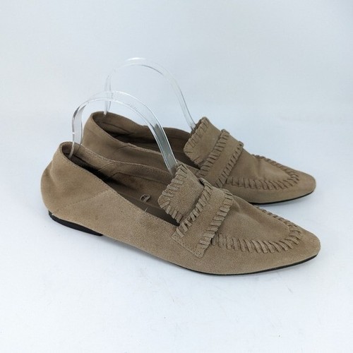 Zara soft suede split leather loafers size 41
