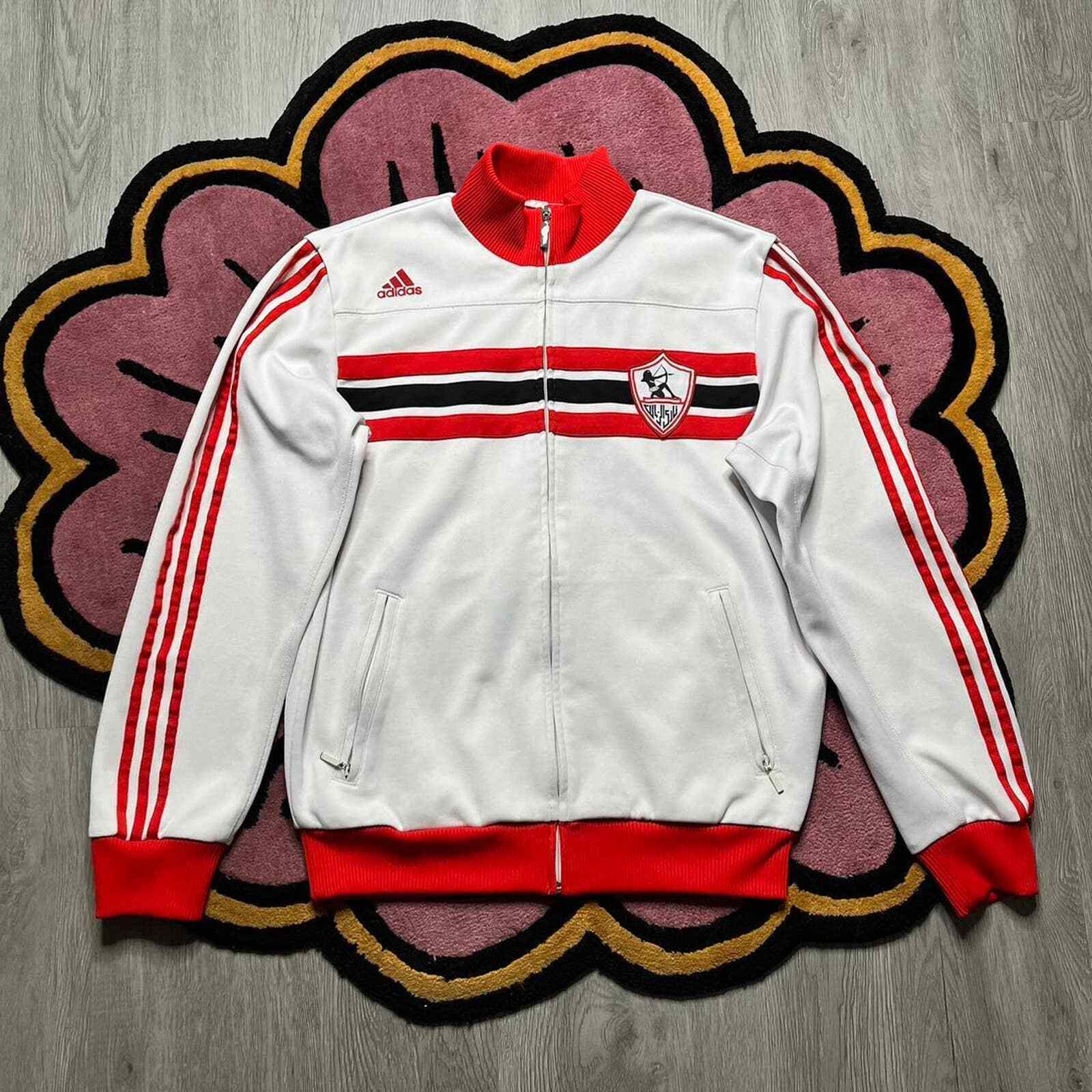 Vintage Y2K Adidas Zamalek The White Knights Track Jacket | eBay